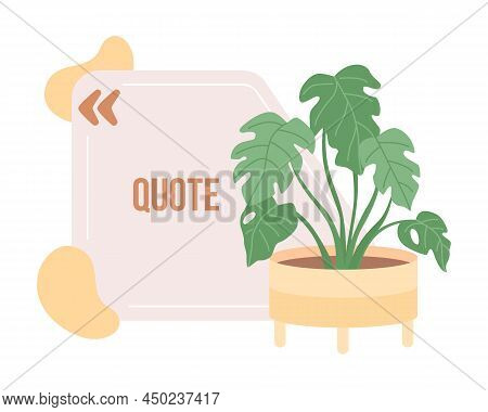 Danish Lifestyle Quote Textbox With Flat Item. Hygge Home Design. Speech Bubble With Creative Cartoo