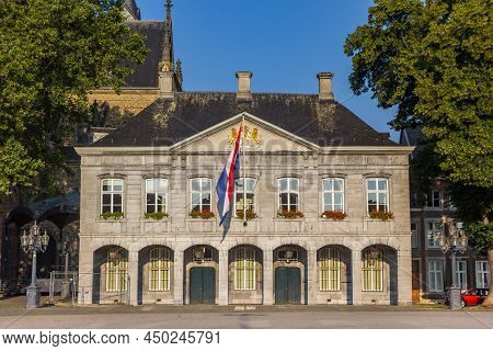 Historic Building Of The Military Watch On The Vrijthof In Maastricht, Netherlands