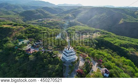 Aerial View Of The Hilly Area Of Tondo Village Near Palu Bay. Located In Central Sulawesi. Palu, Ind
