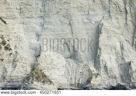 White Papa Clay Cliffs Coastline At Tolaga Bay, New Zealand.