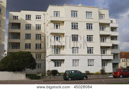 Boligblok i Bexhill-on-sea. UK