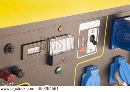 Portable Gasoline Generator.the Use Of An Autonomous Energy Source. An Additional Source Of Energy.