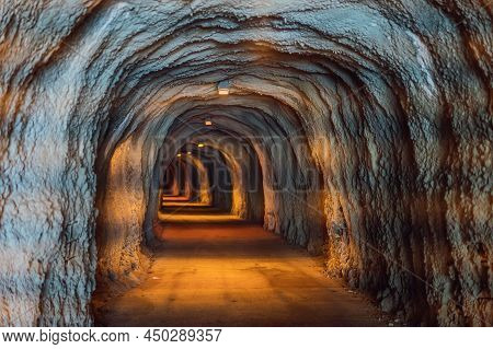 Tunnel Under The Mountain Between Rafailovici And Becici Montenegro
