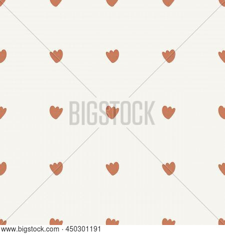 Gender Neutral Sprigged Foliage Seamless Vector Background. Simple Whimsical Botanical 2 Tone Patter