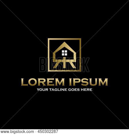 Roof House And Letter Rr Or Double R Image Graphic Icon Logo Design Abstract Concept Vector Stock. C