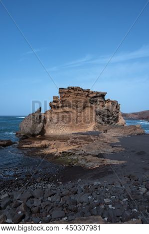Charco Verde Beach In Lanzarote, Canary Islands In Spain