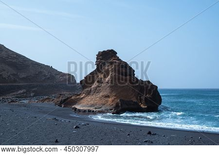 Charco Verde Beach In Lanzarote, Canary Islands In Spain