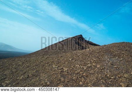 Volcanic Landscape Of Timanfaya National Park On Island Lanzarote