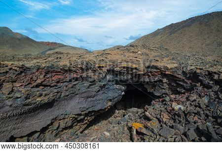 Volcanic Landscape Of Timanfaya National Park On Island Lanzarote