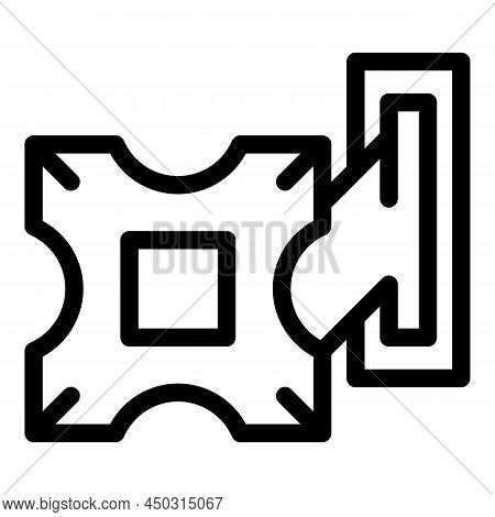 Screen House Icon Outline Vector. Tv Mount. Wall Bracket