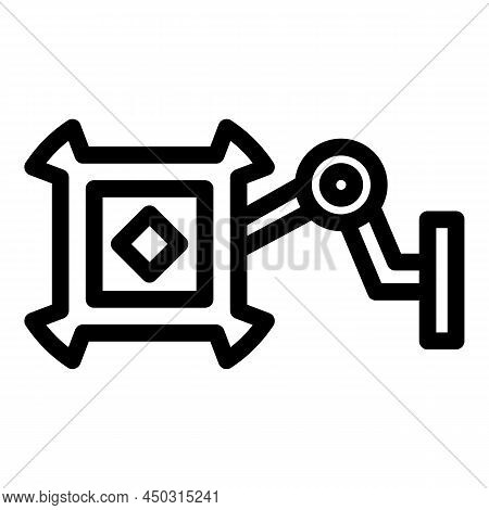 Vesa Mount Control Icon Outline Vector. Tv Wall. Lcd Control