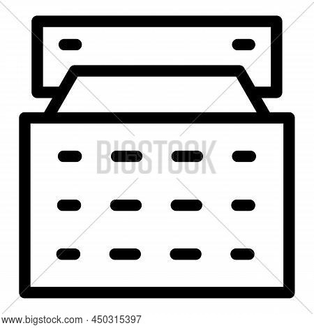 Wall Mount Icon Outline Vector. Tv Bracket. Vesa Screen