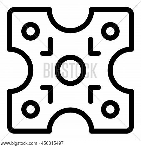 Wall Bracket Icon Outline Vector. Tv Mount. Vesa Display