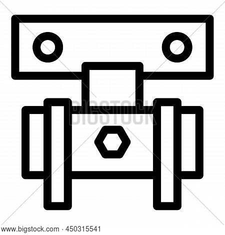 Monitor Mount Icon Outline Vector. Vesa Wall. House Service