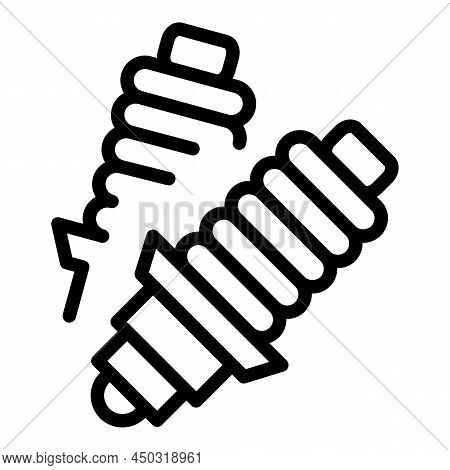 Bike Tool Icon Outline Vector. Gear Part. Motorbike Ride