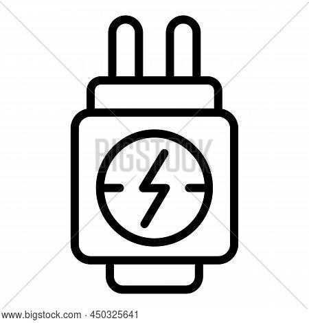 Ecigarette Charging Adapter Icon Outline Vector. Vape Cigarette. Juice Smoke
