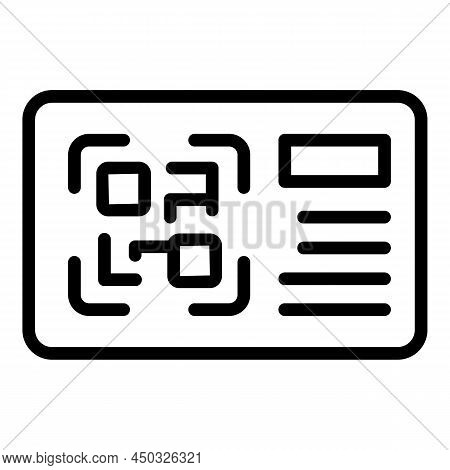 Online Offer Card Icon Outline Vector. Order Contract. Job Pay