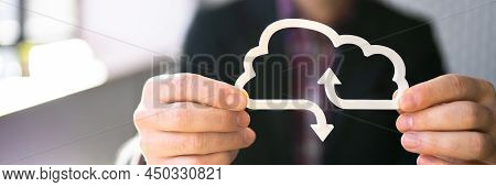 Cloud Data Business Technology Concept. Internet Network Connection