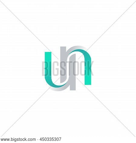 Letter Un Logo Icon Flat Vector Design Concept Graphic