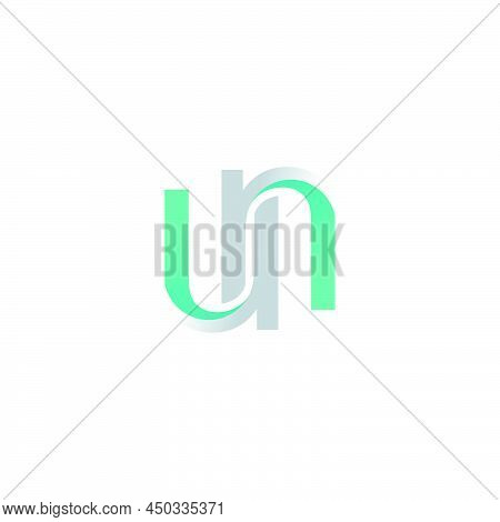Letter Un Logo Icon Flat Vector Design Concept Graphic