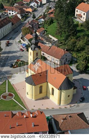 ZLATAR, CROATIA - JUNE 19, 2011: Church of the Assumption of the Virgin Mary in Zlatar, Croatia
