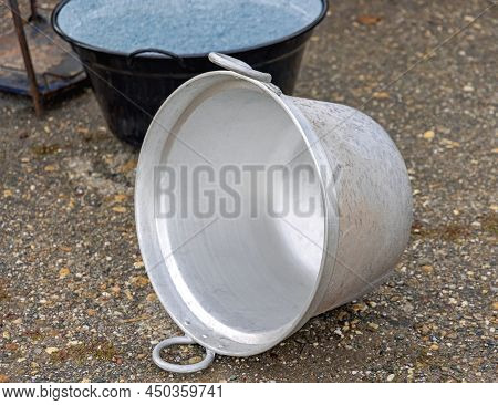 Large Aluminium Metal Cooking Cauldron Pot With Handles
