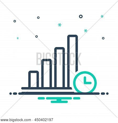 Mix Icon For Usually Grapph Bar Chat Ordinarily Normally Generally Standardly Commonly