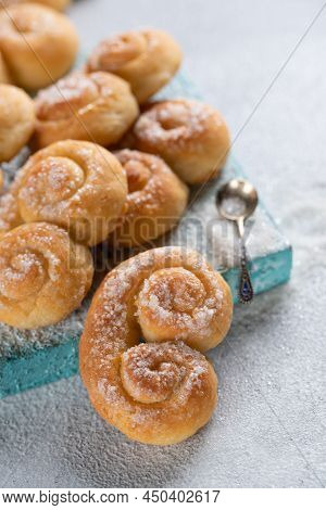 Biscuit. Delicious Cottage Cheese Cookies. High Quality Photo