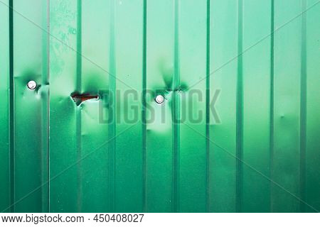 The Green Fence Smiles Back At You Funny