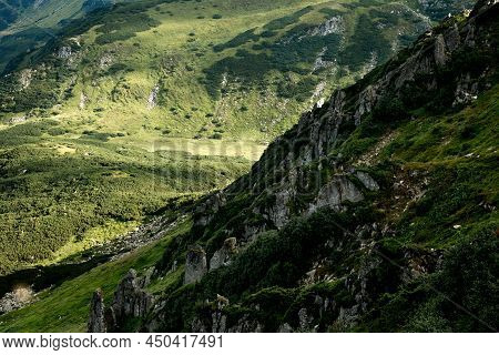Incredible View Of The Mountain Range. Mountain Landscape