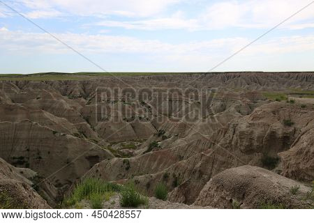 Badlands National Park Southwest Of South Dakota, United States. High Quality Photo
