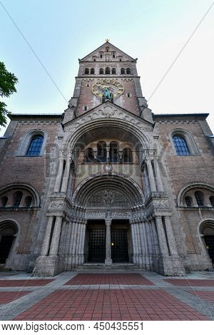 Munich, Germany - Jul 20, 2021: Parish Church Of St. Anna Im Lehel. Church Was Built In 1887-1892 By