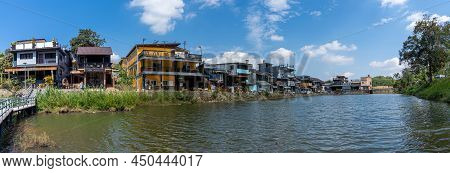 Kanchanaburi Thailand-jan 16,2022 : E-tong Village Thong Pha Phum District Natural Attractions Of Ka