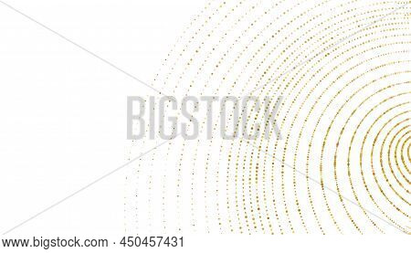 Golden Sparkle Halftone Swirl Pattern Background Vector Illustration