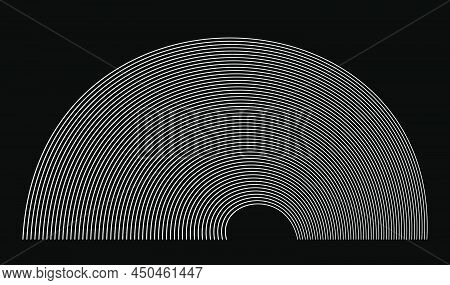 Bent Abstract Curved Lines, Stripes Element