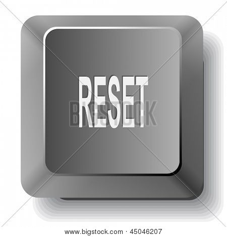 Reset. Tasto computer raster.