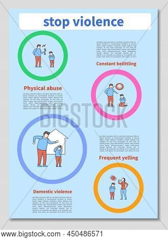 Child Abuse Brochures. Stop Violence. Aggressive Behavior. Crime Templates.minimal Brochure Layout A