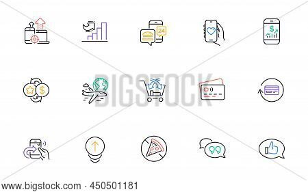Loyalty Points, Seo Devices And Refund Commission Line Icons For Website, Printing. Collection Of Fo