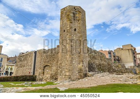 Näkymä Roman Circus Tower, Tarragona, Espanja.