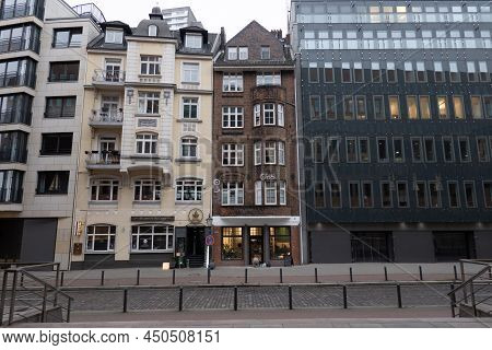 Holzhafen District In The City Of Hamburg - Hamburg, Germany - December 21, 2021
