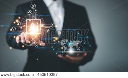 Digital Transformation Technology Strategy, Iot, Internet Of Things. Transformation Of Ideas And The