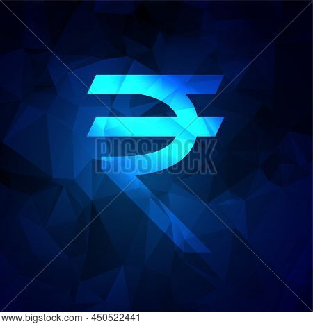 Digital Rupee Economy Money Concept Background Vector Illustration