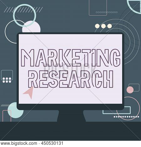 Handwriting Text Marketing Research. Word Written On Process Of Determining The Viability Of A New S