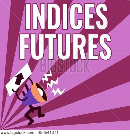 Conceptual Display Indices Futures. Business Idea Cashsettled Futures Contract On The Value Of A Sto
