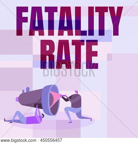 Conceptual Display Fatality Rate. Internet Concept Calculated Number Of Deaths Over A Specific Range
