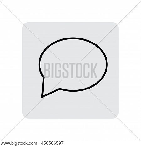 Speech Sign. Communication Technology. Dialog, Chat Speech Bubble. Cloud Technology. Vector Illustra