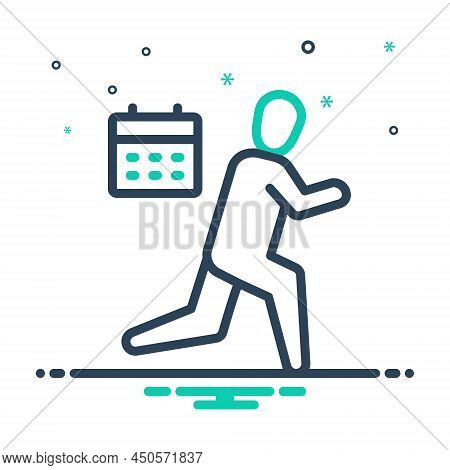 Mix Icon For Regularly Steady Regulable Usually Routinely Agenda