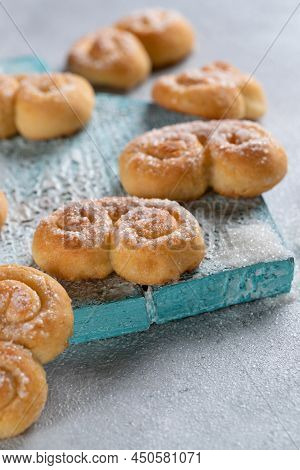 Biscuit. Delicious Cottage Cheese Cookies. High Quality Photo
