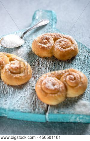 Biscuit. Delicious Cottage Cheese Cookies. High Quality Photo
