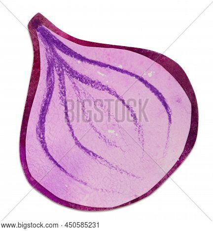 Hand-drawn Watercolor Red Onion Bulbs. Bright Cute Kawaii Kidcore Style Illustration, Good For Farme